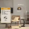 Mesa de centro estilo nórdico con lámpara de pie integrada, almacenamiento simple para sala de estar y dormitorio, lámpara de noche creativa con mesita de noche, lámpara de mesa de pie