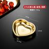 Creativo Plato para Snacks en Forma de Corazón de Acero Inoxidable 304 Estilo Coreano Plato para Postre Plato para Barbacoa Tazón Dorado para Fruta Salah
