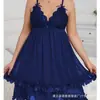 Lencería sexy transfronteriza para tallas grandes, comercio exterior europeo y americano, ropa de dormir sexy de malla de encaje con cordones para mujer, producto de comercio exterior más vendido