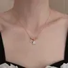 Elegante y Deslumbrante Collar con un Diseño Brillante, Exquisito y Elegante, Cadena Versátil para la Clavícula para Mujer, Cadena con Colgante Vintage