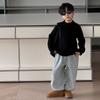 Tongku 2025 Colección de Invierno para Niños Ropa Infantil Huzhou Zhili Versátil Ropa de Punto para Bebé Capa Base de Color Sólido Suéter para Niño Trendy
