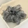 Scrunchie de Malha Estrelada com Pedrarias, Leve e Fofo, Estilo Coreano, para Mulheres, Prendedor de Cabelo Grande da Moda