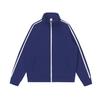 Jaqueta Moletom Esportiva Gola Alta com Zíper Estilo Americano Color-Blocking Unissex Solta Casual Nova Versátil Transfronteiriça Jaqueta de Baseball