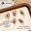 Concha Forma de Caracola Estilo Oceánico Colección Pendientes Pendientes Llavero Bolso Colgante Cerámica Acrílico Cuentas DIY