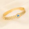 2023 nueva joyería pulsera de ojo personalizada pulsera de acero inoxidable con forma de serpiente pulsera estrella Luna B392