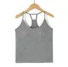 Camisole Feminina com Bojo Embutido, Design Costas Nadador de Verão, Corte Justo, Top Base sem Mangas para Roupas de Exterior