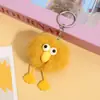Llavero de pájaro pequeño lindo de imitación de pelo de conejo rex, colgante de peluche, linda decoración de bolsa de dibujos animados, regalo para pareja