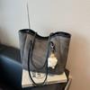 Bolso de mano informal de gran capacidad para mujer, estilo retro, para viaje diario, primavera y verano, 2025