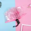 Estilo Fresco e Simples Guarda-chuva de Plástico Transparente Longo em Forma de Arco Apollo para Estudantes, Performances Infantis, Personalização com Logo no Atacado