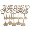 Placa de número de mesa de madera, placa digital, artesanías creativas de madera, suministros para bodas, accesorios, decoración de fiestas, placa de número de asiento