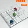 Caja de Almacenamiento de Acrílico con Compartimentos para Joyería, Escritorio, Artículos Varios y Caja Organizadora Rectangular Transparente Pequeña de Acrílico