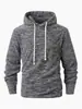 Sudadera con Capucha de Manga Larga para Hombre Otoño e Invierno, Moderna, Casual, Personalizada, Versátil Sudadera de Terciopelo Coral con Capucha