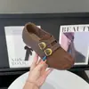 Zapatos Birkenstock retro de gamuza para mujer, nueva colección otoño 2026, con correas de velcro y doble hebilla, suela plana, estilo Mary Jane versátil