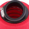 Filtro de Aire de Esponja Filtro de Aire Adecuado para Motocicleta Todoterreno Atv Doble Capa Calibre 48mm Rojo