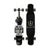 Prancha longa de 46 polegadas prancha profissional cor areia iniciante scooter de quatro rodas dupla curvada masculino e feminino escova de rua prancha de dança de rua