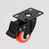 Rueda giratoria de 2 pulgadas dorada diamante naranja núcleo blanco rueda giratoria rueda universal carrito rueda pequeña con freno rueda industrial rueda de pp