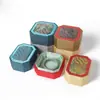 Caja de Joyería Brocada Estilo Antiguo, Caja de Empaque para Pulsera de Joyería Colección Jade Vintage, Caja de Pulsera de Venta Directa con Tapa