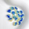 Porcelana azul e branca luminosa misturada unhas joias resina tridimensional diy combinando folhas fada francesa desgaste material para unhas