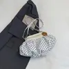 Bolsa Nuvem Plissada de Bolinhas para Mulheres, Nova Bolsa de Ombro Fashion de Alto Valor Estilo Ins, Bolsa Transversal Casual Elegante para Meninas