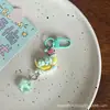 Lindo Llavero de Dibujos Animados Ou Ou de Concierto Luna Estrella Chica Corazón Resina Accesorios Colgantes para Mochila de Estudiante