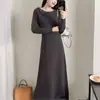 Falda de longitud media, nueva falda de otoño e invierno de longitud media, falda de sirena de longitud media de cintura alta, falda de punto, conjunto de dos piezas ajustado para mujer