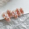 Adornos para uñas de flor de cristal mixto helado de moda, flores de colores tridimensionales súper de hadas, adornos para uñas transfronterizos, venta al por mayor
