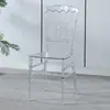 Salão de Banquetes de Hotel Cadeira Transparente de Cristal Acrílico Salão de Casamento Plástico Externo Cadeira Napoleão Bambu Palácio