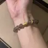 "Original" Amatista Púrpura Gris Ahumada Natural Ágata Gris Transparente Hielo Pulsera de Buda Nuevo Estilo Chino Pulsera Antigua Venta al por Mayor