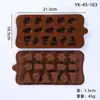 Molde de Silicone para Chocolate Desenho Animado Multiestilo Transfronteiriço Números e Letras Molde de Assar DIY Molde para Fudge Cubo de Gelo