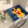 Funda de Mesa de Noche Floral Tridimensional para el Hogar, Funda para Lavadora, Paño de Cubierta Antideslizante Absorbente de Agua de Tierra de Diatomeas, Tapete a Prueba de Polvo