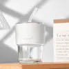 Copo de Água de Vidro Estilo Bambu Popular Mais Vendido para Mulheres, Copo de Vidro de Alto Valor Estético, Copo de Leite, Copo de Suco, Copo para Bebidas com Logo