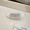 Pasador de Acetato con Letra de Pedrería Coreana Pinza de Pato Textura Dulce Clip para Flequillo Rizado Clip Lateral Accesorios para el Cabello Tocado para Mujeres