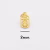 Ping An Joy Colgante de Oro Arena Colgante Pulsera DIY Accesorios de Pulsera Gufa Oro Marca Xiaofu Accesorios de Cuentas de Campana