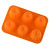 Molde de silicone para muffin em formato de flor, 6 peças, para velas, gelatina, pudim, sorvete, bolo de arroz, forma para assar bolos
