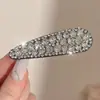 Presilha de Cabelo de Nicho de Alta Qualidade Estilo Coreano para Mulheres Doce Atmosfera de Luxo Leve Presilha Bico de Pato Moda Versátil Presilha Contínua para Franja Lateral