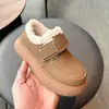 Botas de Nieve para Niñas, Nuevo Estilo Invierno 2026, Engrosadas y Forradas de Felpa, Zapatos de Algodón Grandes para Bebés, Impermeables y Antideslizantes, Adecuados para Uso en Exteriores, Zapatos de Algodón para Niños
