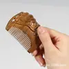 Peine de Sándalo Verde Mini Portátil de Bolsillo Doce Signos del Zodiaco Logo Personalizado Peine de Madera Regalo para Mujer Peine para Bebé