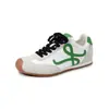 Zapatillas de Entrenamiento Alemanas de Moda Color Bloque Estilo Coreano Primavera 2026 Cómodas de Tacón Bajo Puntera Redonda Deportivas de Viaje con Cordones Casuales para Mujer