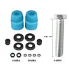 Amortecedores para Skate, Acessórios de Suporte para Skate de Brinquedo de Quatro Rodas Duplamente Curvados, Conjunto de Pastilhas de PU, Acessórios para Fish Board, Pastilhas de Alta Elasticidade
