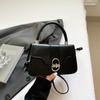 2025 Nuevo Bolso de Axila Primavera y Verano Bolso de Hombro Retro Maillard Cerradura de Metal Solapa Bolso Cruzado para Viajes Diarios para Mujer