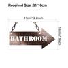 Comercio exterior al por mayor 13 pegatinas sencillas con eslogan para lavabo de baño en inglés, pegatinas de pared decorativas autoadhesivas impermeables para puerta de baño