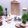 Casa de Boneca modelo de bicicleta de metal BJD mini bicicleta retrô antiga adereços para cena em miniatura ornamentos