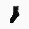 Calcetines para Mujer para Primavera y Otoño, Resistentes al Olor, Absorbentes de Sudor, Algodón Puro, Calcetines de Media Pantorrilla, Lindos Calcetines Caídos JK con Lazo, Calcetines Zhuji