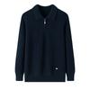 ¡Elegante y con clase!! Suéter de cachemira grueso para hombre con solapa otoño e invierno suéter jersey suéter de cachemira engrosado