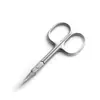 Tijeras pequeñas para recortar vello de la nariz del maquillaje, recortador de cejas de belleza, tijeras para cutícula puntiagudas, herramienta de belleza para cejas y pestañas de acero inoxidable