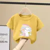 Camiseta de Manga Corta para Niñas Top Ligero de Verano con Media Manga para Niños Nuevo 2026 Talla Mediana y Grande Camiseta Casual para Niños Ropa de Verano