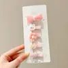 Pinza para Flequillo Infantil, Herramienta para Peinar el Cabello, Pinza de Felpa para Niñas de Principios de Primavera, Pasador de Moño para Bebé, Accesorio para el Cabello