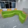 Estantería Curva para Jardín de Infancia Gabinete Bajo Centro de Educación Temprana Estantería para Libros Infantiles Escalera Taburete Biblioteca Estantería Gabinete de Almacenamiento