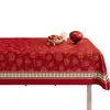 Mantel de boda rojo para un ambiente festivo en el hogar de los recién casados, adecuado para la mesa de centro o la mesa de comedor de la sala de estar, forma rectangular