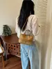 Bolsa de Boliche com Senso de Design de Nicho Bolsa Almofada Listrada Estilo Verão 2026 para Mulheres Bolsa de Mão Listrada Color Block Versátil Bolsa Transversal